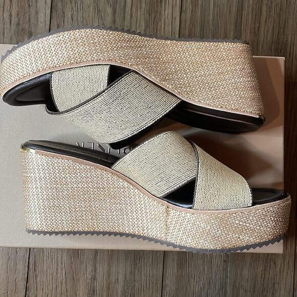 Donald Pliner ideal slip on wedges dark brown size 9 women’s - Picture 6 of 11